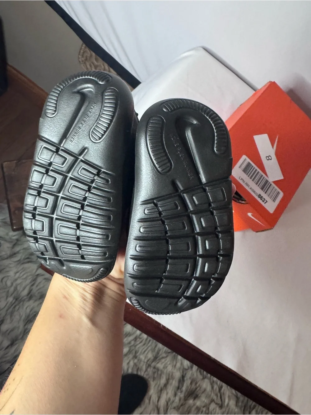 Nike Kids' Black Slip-On Athletic Shoes 4C